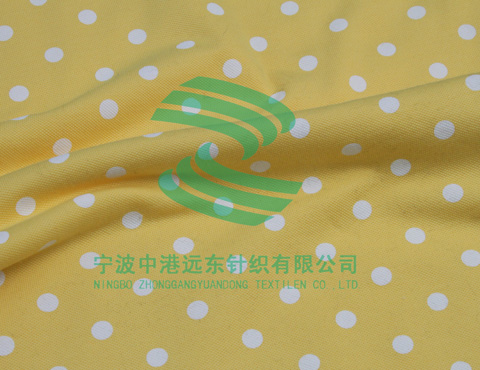 氨纶四角网眼布（除毛+印花）(图1)