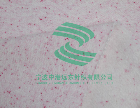 素色三线斜纹卫衣（彩点纱）(图1)