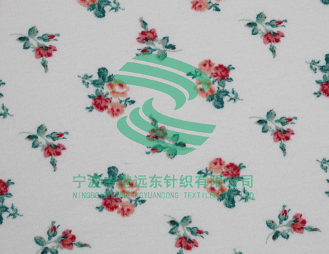 氨纶斜纹毛圈布（印花）(图1)