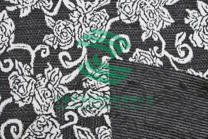 素色双面大电脑提花布(图1)