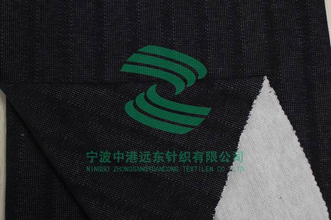 素色直条法国罗纹布(图1)