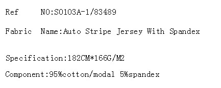 Auto Stripe Jersey With Spandex(图2)
