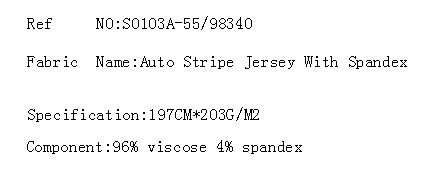 Auto Stripe Jersey With Spandex(图2)