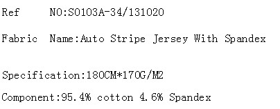 Auto Stripe Jersey With Spandex(图2)