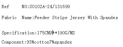 Feeder Stripe Jersey With Spandex(图2)