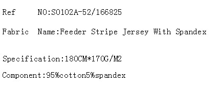 Feeder Stripe Jersey With Spandex(图2)