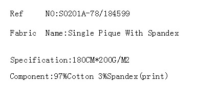 Single Pique With Spandex(图2)