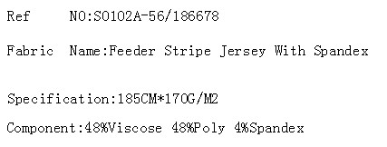Feeder Stripe Jersey With Spandex(图2)