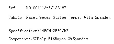 Feeder Stripe Jersey With Spandex(图2)