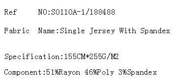 Single Jersey With Spandex(图2)