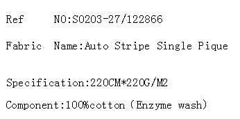 Auto Stripe Single Pique(图2)