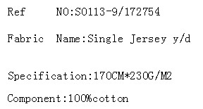 Single Jersey y/d(图2)