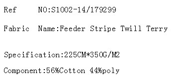 Feeder Stripe Twill Terry(图2)