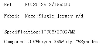 Single Jersey y/d(图2)