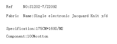 Single electronic Jacquard Knit y/d(图2)