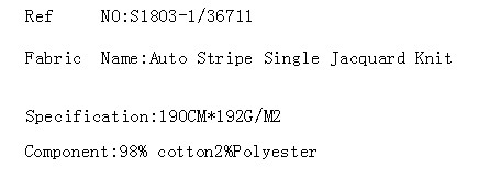 Auto Stripe Single Jacquard Knit(图2)