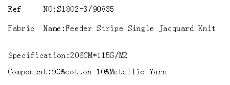 Feeder Stripe Single Jacquard Knit(图2)