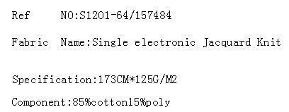 Single electronic Jacquard Knit(图2)