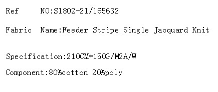 Feeder Stripe Single Jacquard Knit(图2)