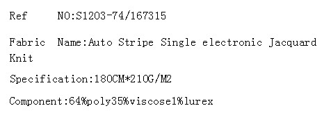 Auto Stripe Single electronic Jacquard Knit(图2)