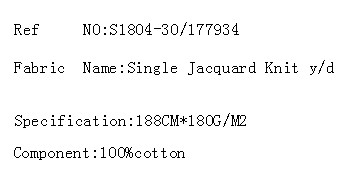 Single Jacquard Knit y/d(图2)