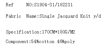 Single Jacquard Knit y/d(图2)