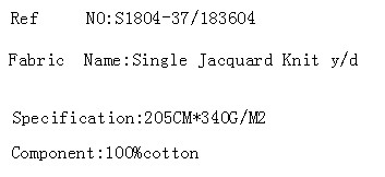 Single Jacquard Knit y/d(图2)