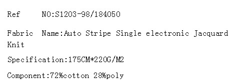 Auto Stripe Single electronic Jacquard Knit(图2)