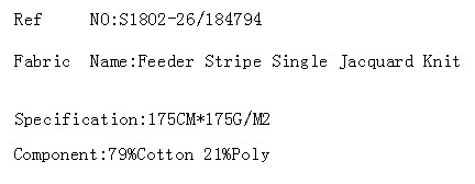 Feeder Stripe Single Jacquard Knit(图2)