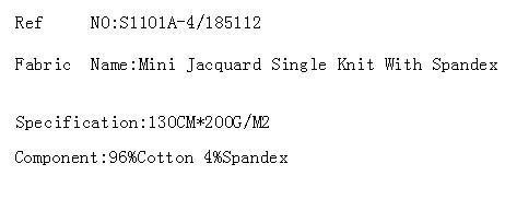 Mini Jacquard Single Knit With Spandex(图2)