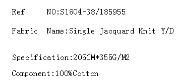 Single Jacquard Knit Y/D(图2)