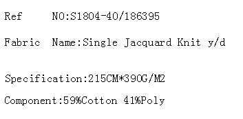 Single Jacquard Knit y/d(图2)