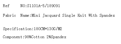 Mini Jacquard Single Knit With Spandex(图2)