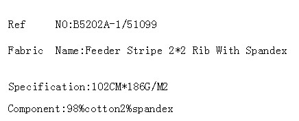 Feeder Stripe 2*2 Rib With Spandex(图2)