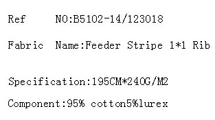 Feeder Stripe 1*1 Rib(图2)