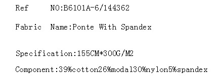 Ponte With Spandex(图2)