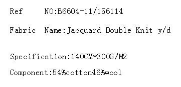 Jacquard Double Knit y/d(图2)