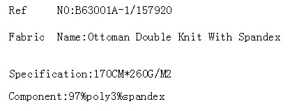 Ottoman Double Knit With Spandex(图2)