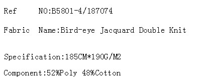 Bird-eye Jacquard Double Knit(图2)