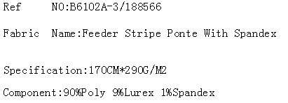 Feeder Stripe Ponte With Spandex(图2)