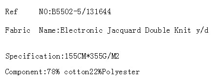 Electronic Jacquard Double Knit y/d(图2)