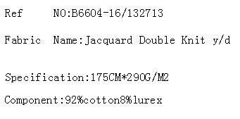 Jacquard Double Knit y/d(图2)