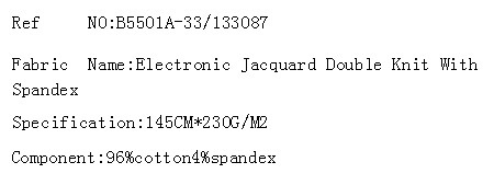 Electronic Jacquard Double Knit With Spandex(图2)