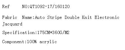 Auto Stripe Double Knit Electronic Jacquard(图2)