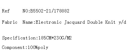 Electronic Jacquard Double Knit y/d(图2)