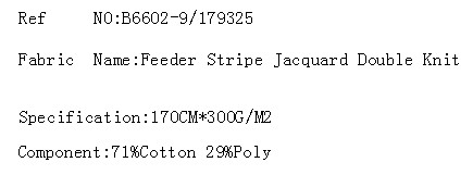 Feeder Stripe Jacquard Double Knit(图2)