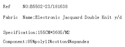 Electronic Jacquard Double Knit y/d(图2)