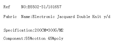 Electronic Jacquard Double Knit y/d(图2)