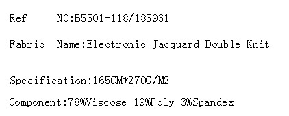 Electronic Jacquard Double Knit(图2)