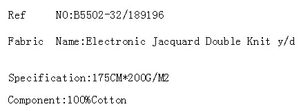 Electronic Jacquard Double Knit y/d(图2)
